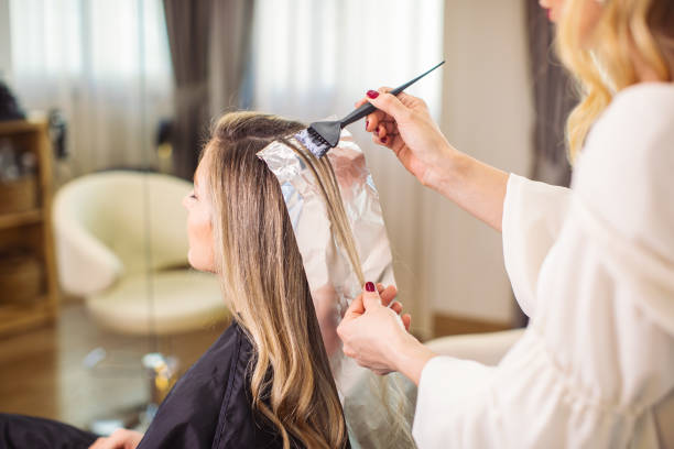 Hair coloring service